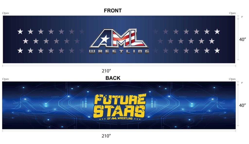 Double Sided Ring Aprons Custom Pro Wrestling Products